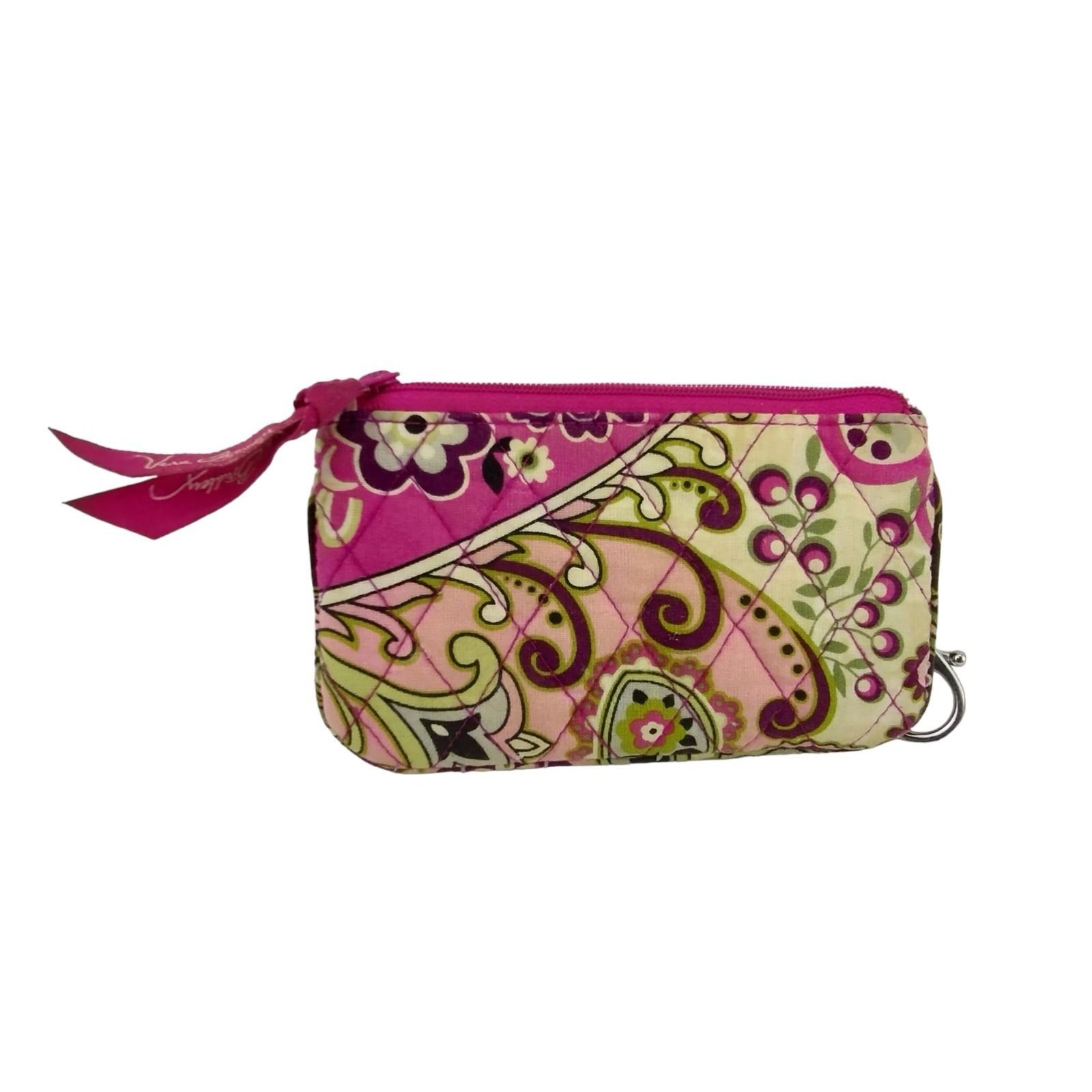 Vera Bradley Vera Bradley 5.5 inch Zippered Keychain Wallet Pink Paisley Size ONE SIZE - 3 Thumbnail