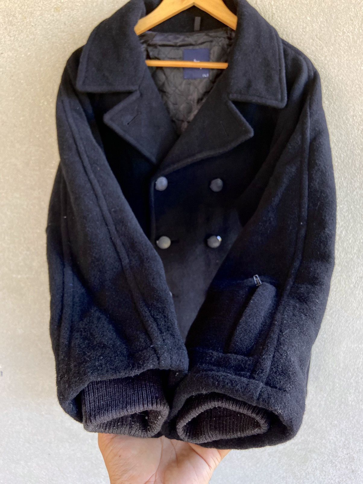 Stussy Vintage Stussy wool pea coat jacket size L Size US L / EU 52-54 / 3 - 4 Thumbnail