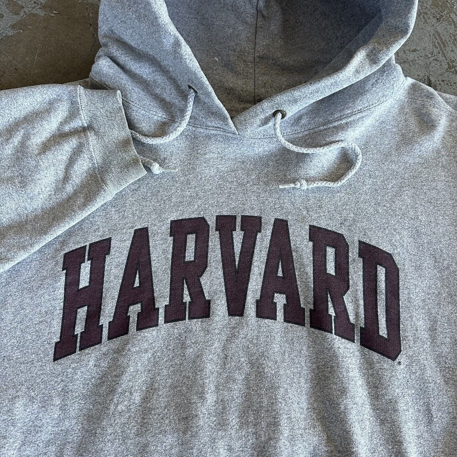 Vintage 90s Harvard University Gray Hoodie XL Made In USA