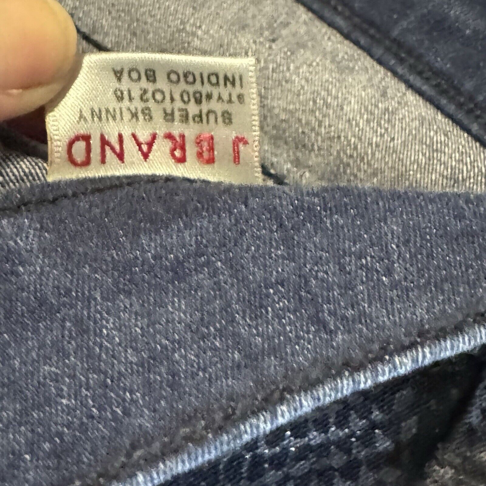 J Brand J Brand Super Skinny Indigo Boa Jean Metalic Sz 25 BO120215 Size 25" / US 0 / IT 36 - 10 Thumbnail