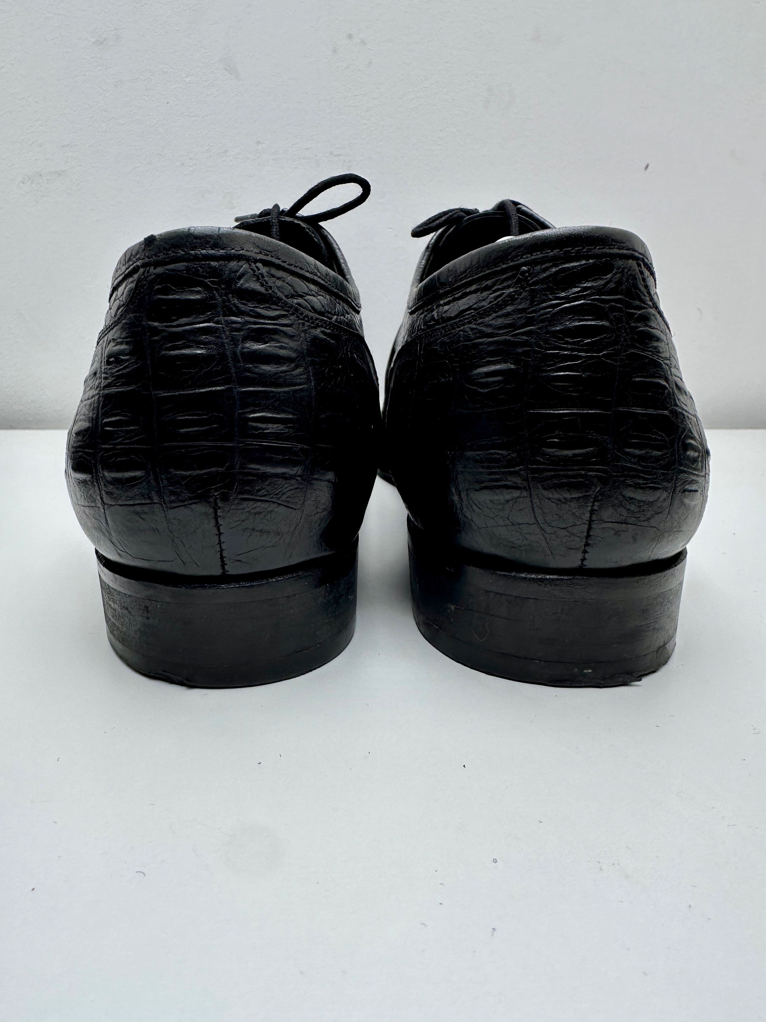Zilli FREE TARIFF Zilli Black Dress Crocodile Leather Formal Shoes Size US 9 / EU 42 - 11 Thumbnail