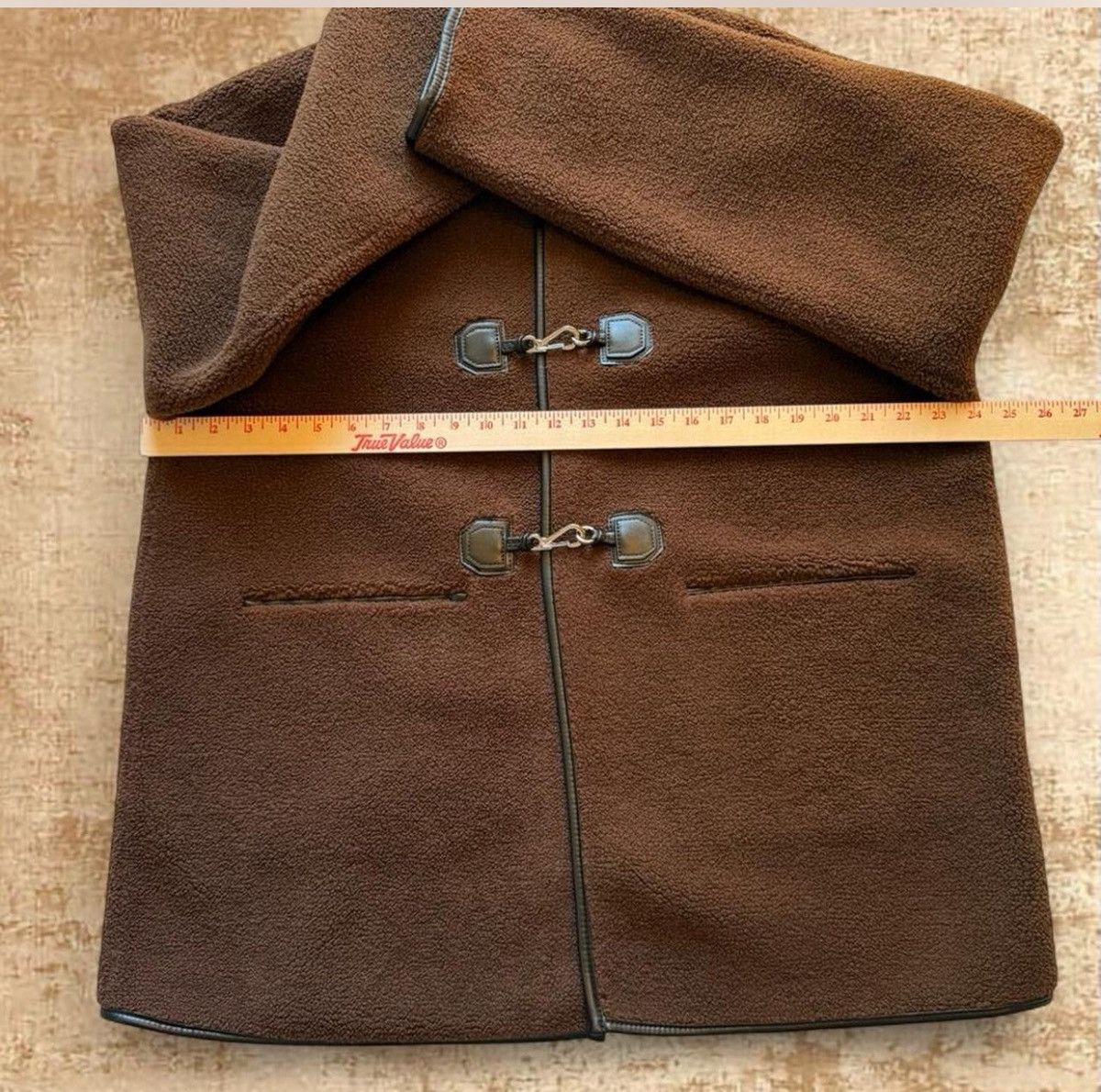 Rebecca Minkoff Rebecca Minkoff Shearling Toggle Jacket Chocolate Brn L NWT Size L / US 10 / IT 46 - 5 Thumbnail