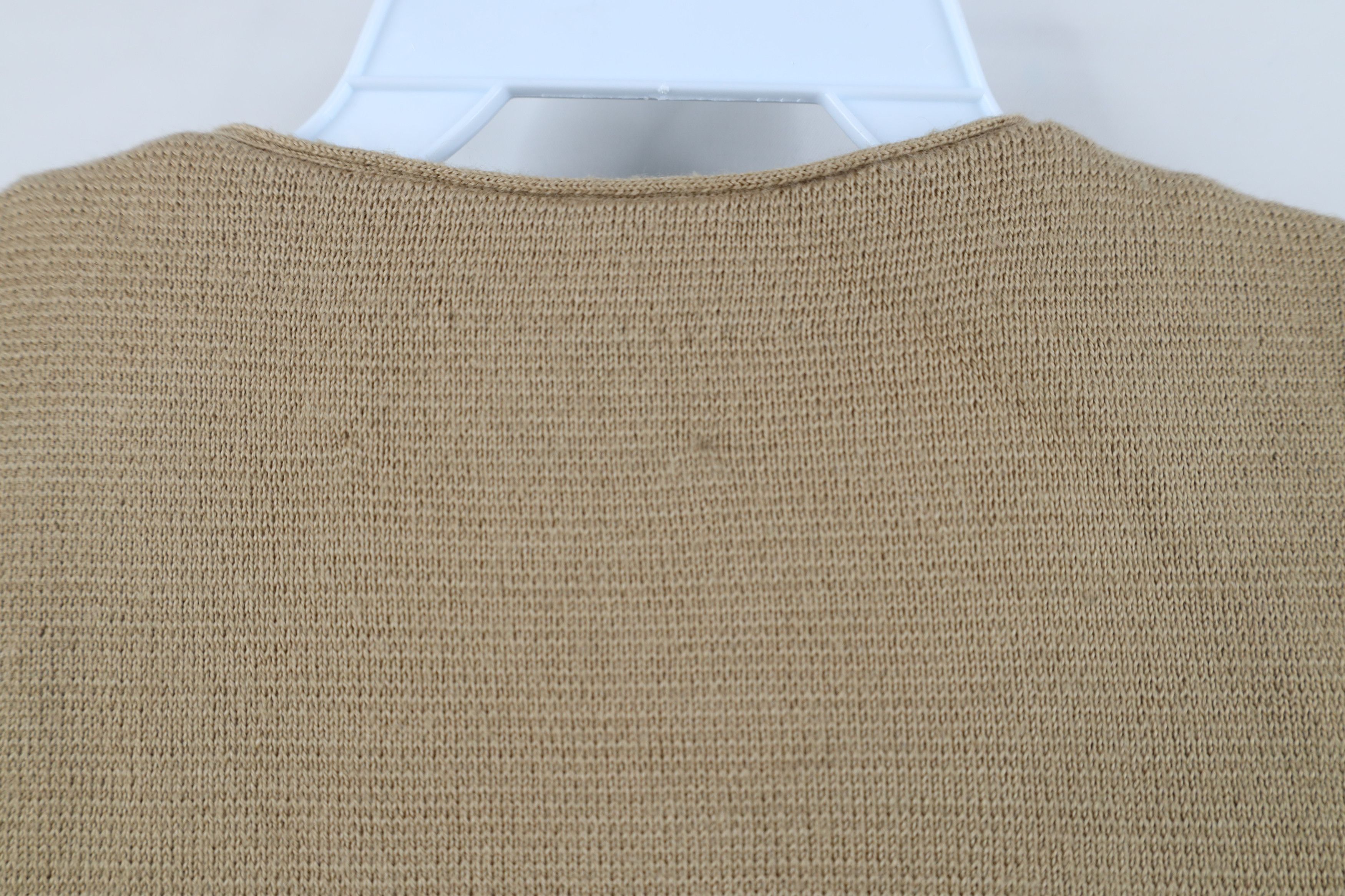 Vintage Vintage 70s Streetwear Blank Wool Blend Knit Sweater Vest Size US L / EU 52-54 / 3 - 11 Thumbnail