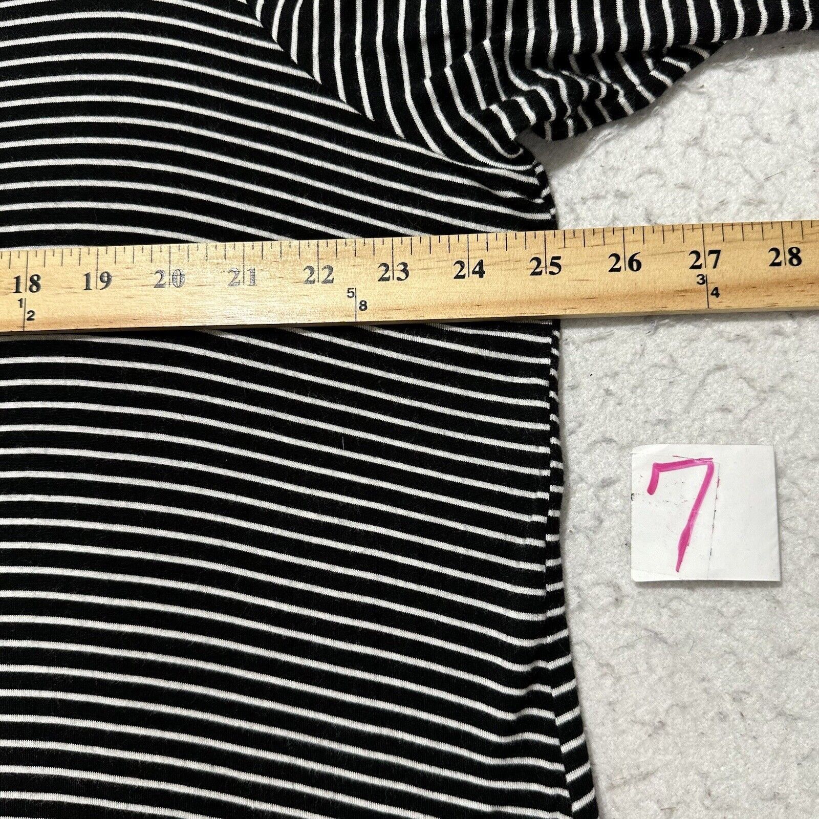 Other Cato 22/24W Lightweight Black White Striped Blouse Top Size 4XL / US 24-26 - 8 Thumbnail
