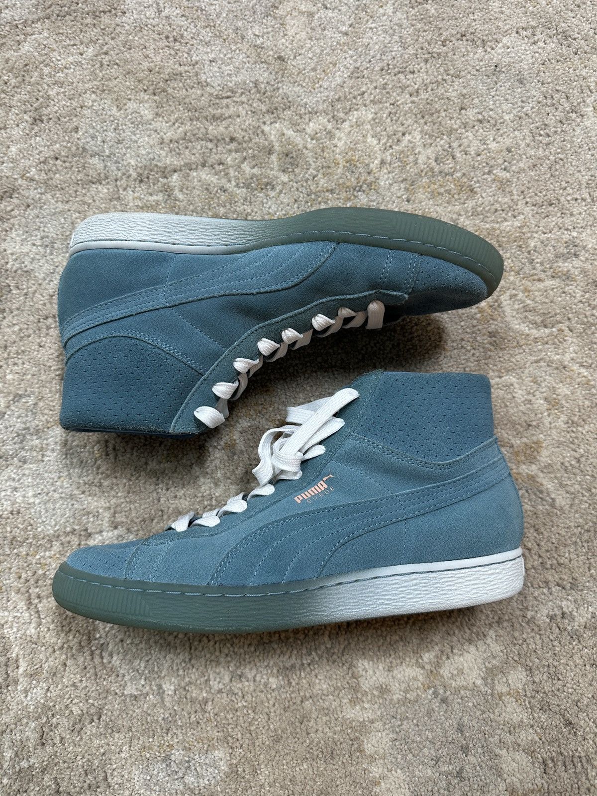 Pink Dolphin Suede Gradient Hi-Tops Size US 8 / EU 41 - 1 Thumbnail
