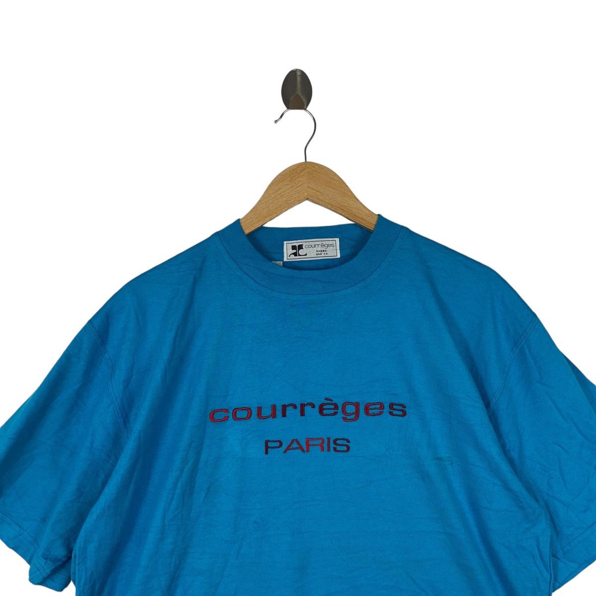 Courreges Vintage COURREGES PARIS HOMME Collection Tee Shirt Size US L / EU 52-54 / 3 - 2 Thumbnail