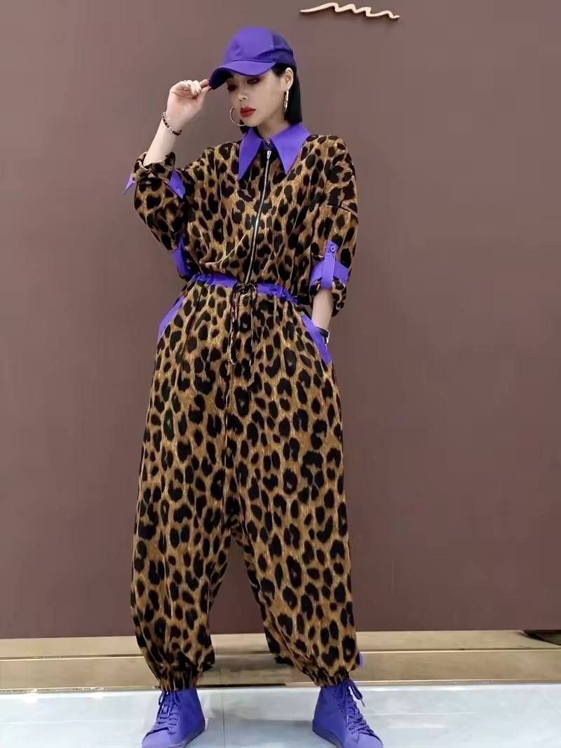Japanese Brand × Vintage stylish leopard print suit Size 34" / US 12 / IT 48 - 1 Thumbnail