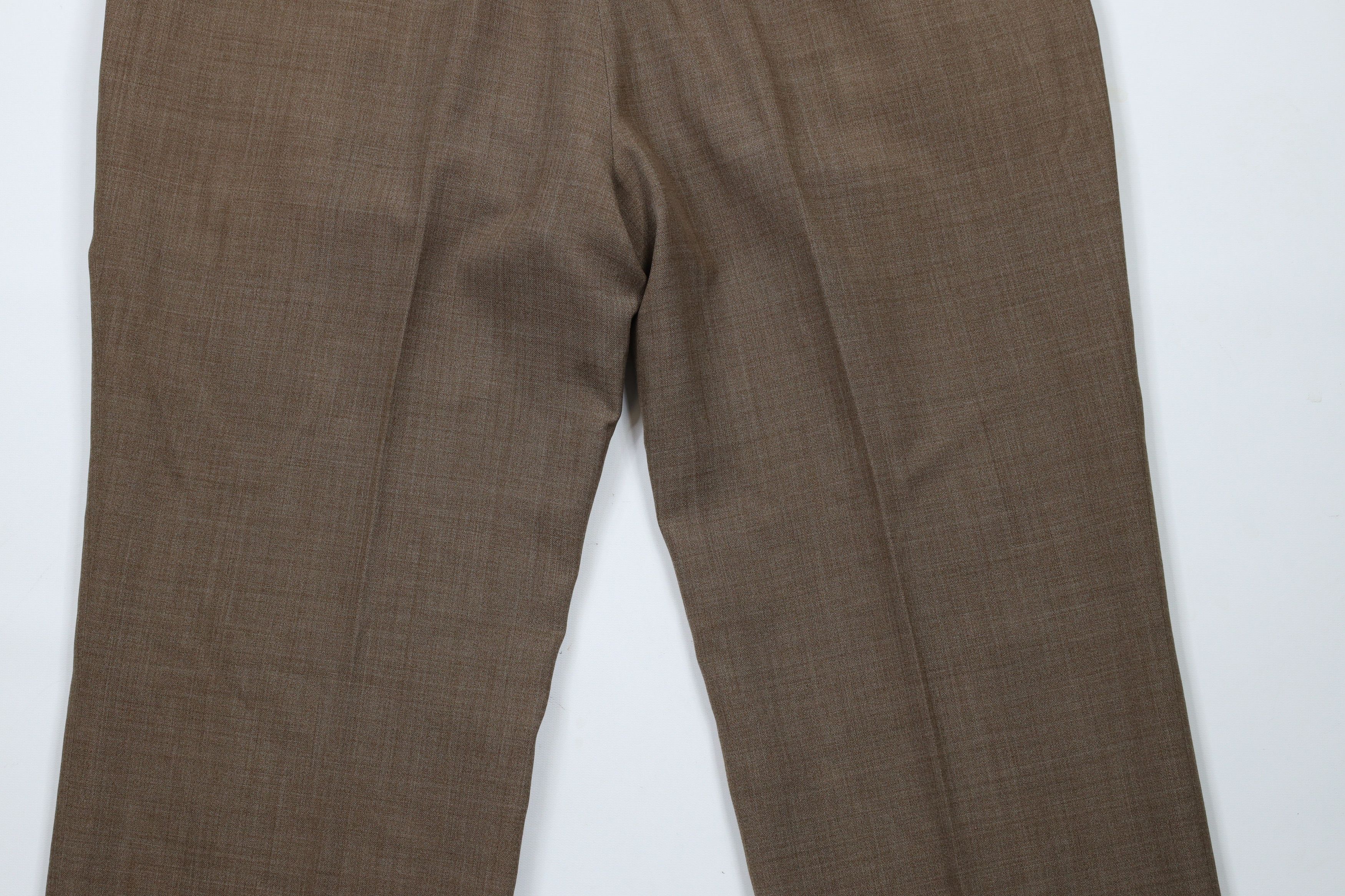 Vintage Vintage 90s Streetwear Wide Leg Chino Pants Brown Wool Size US 38 / EU 54 - 11 Thumbnail