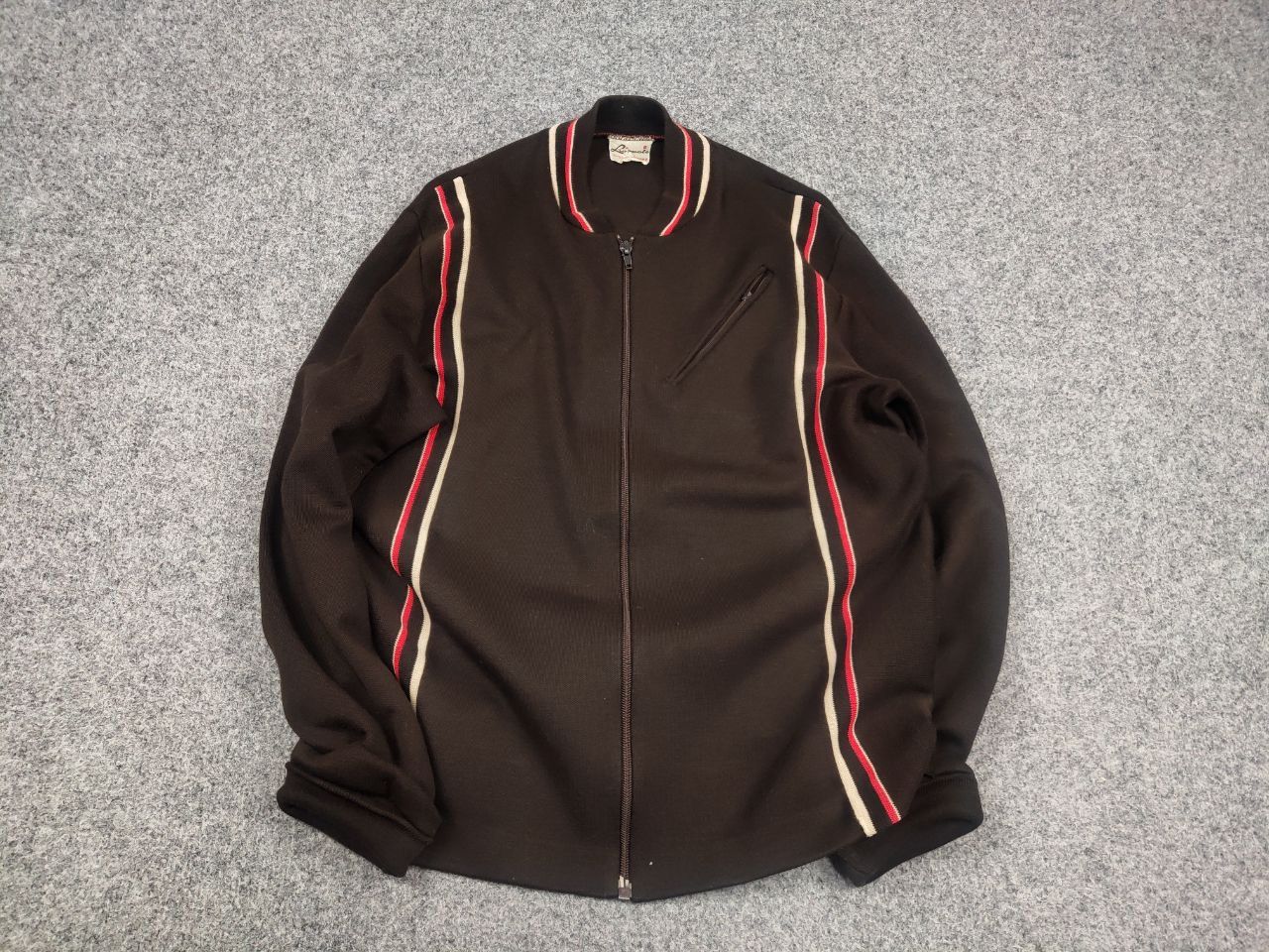 Vintage Luippold Vintage 70's track College Jacket Virgin Wool Brown Size US S / EU 44-46 / 1 - 2 Thumbnail