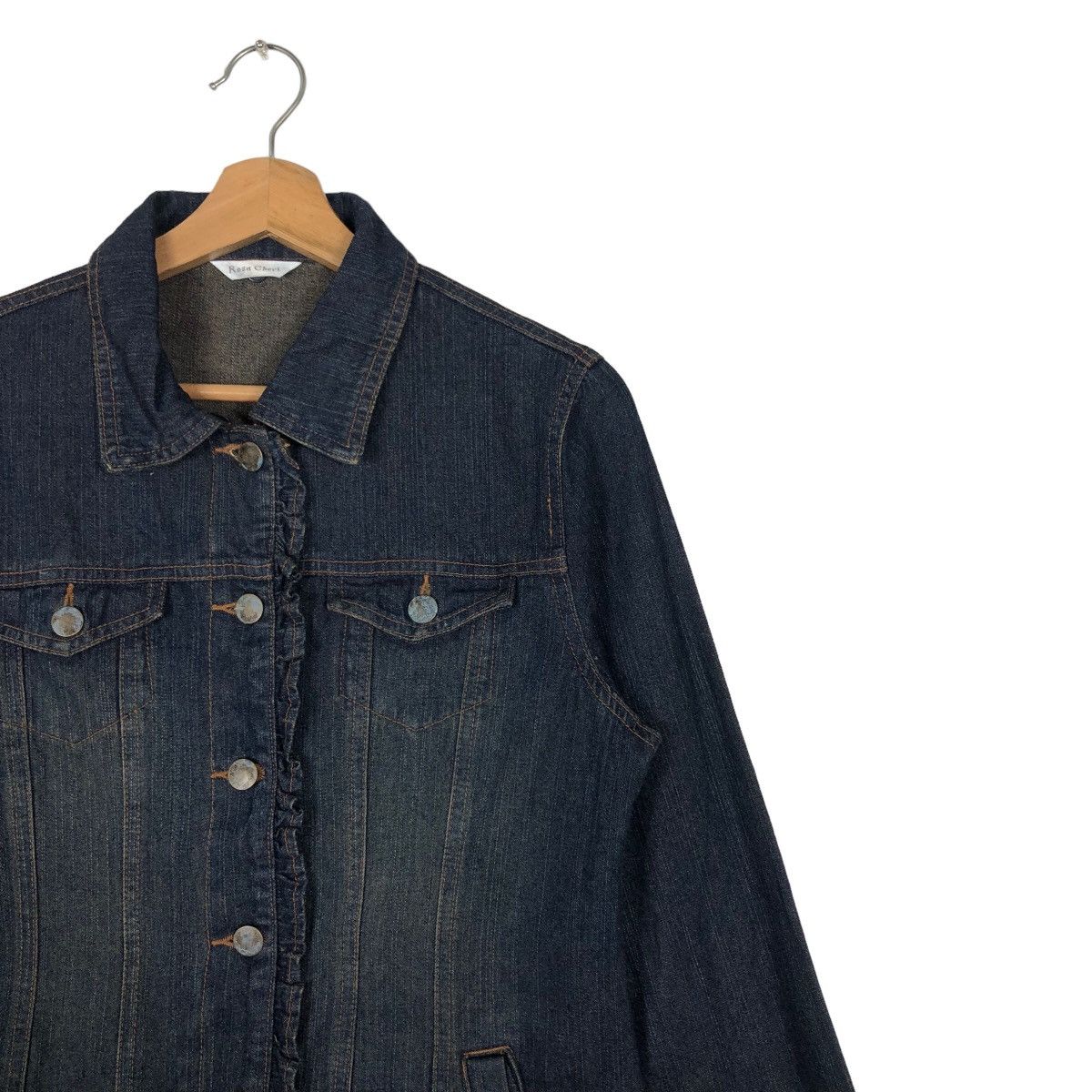 Japanese Brand 🔥Vintage Denim Jacket Biker Racer Rosa Cheri Japan Size US M / EU 48-50 / 2 - 5 Thumbnail