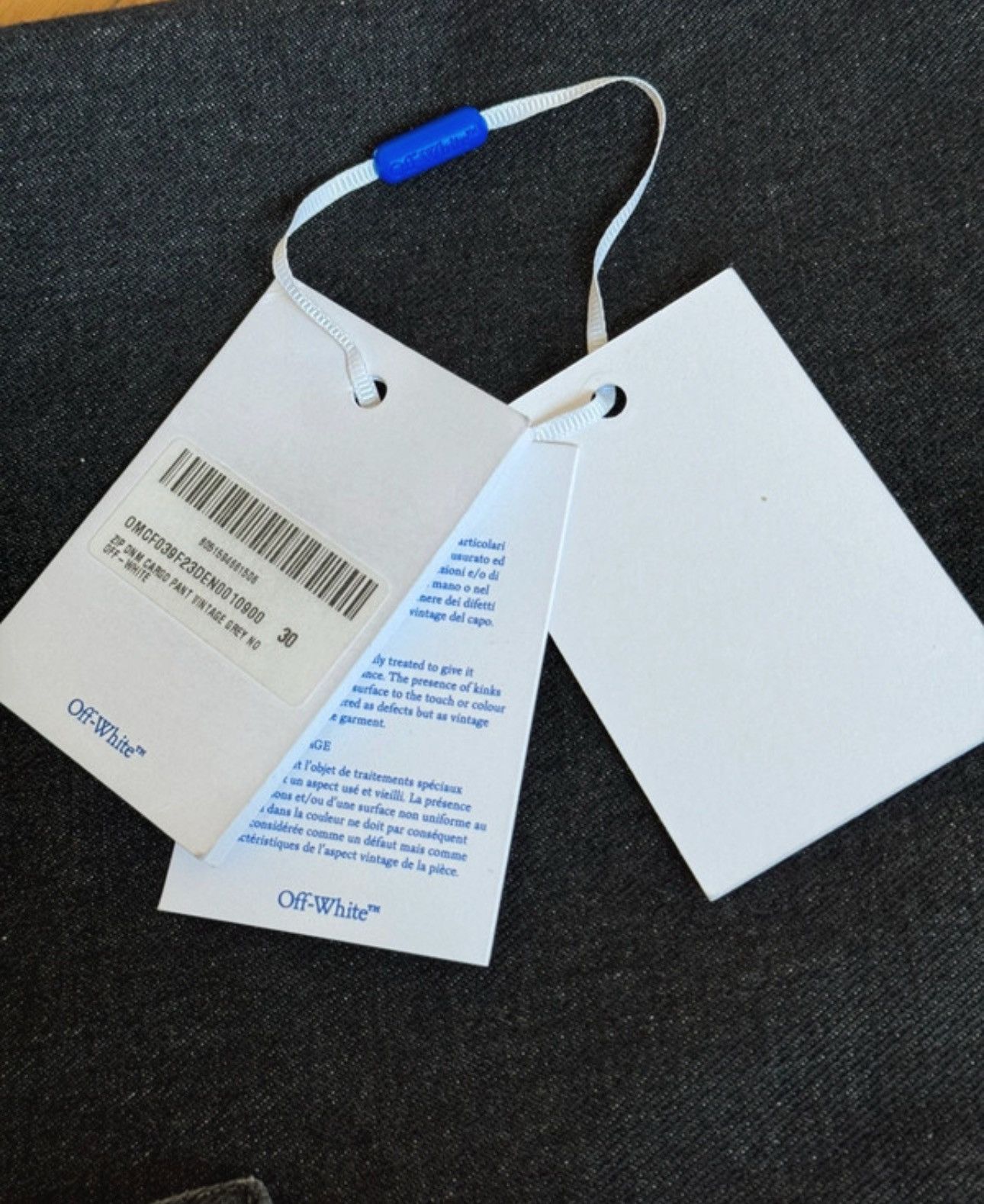 Off-White Off white denim zipper pants Size US 30 / EU 46 - 15 Thumbnail