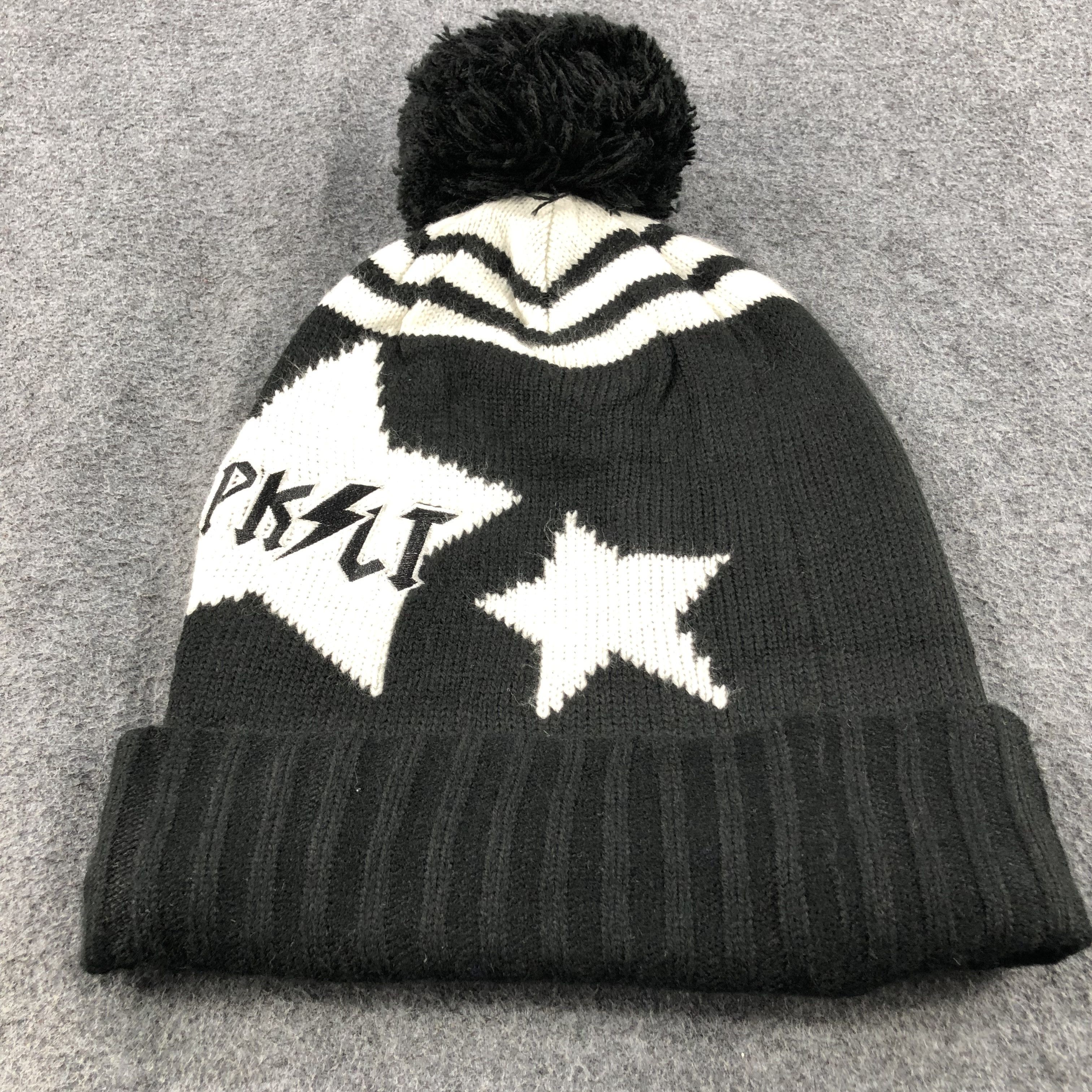 Vintage Unknown Pink Latte Bobble Beanie Snowcap Snow Hat B327 Size ONE SIZE - 5 Thumbnail