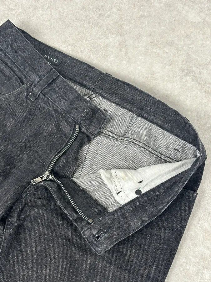 Gucci 2010s Gucci Black Slim Denim Jeans Size US 31 - 10 Thumbnail