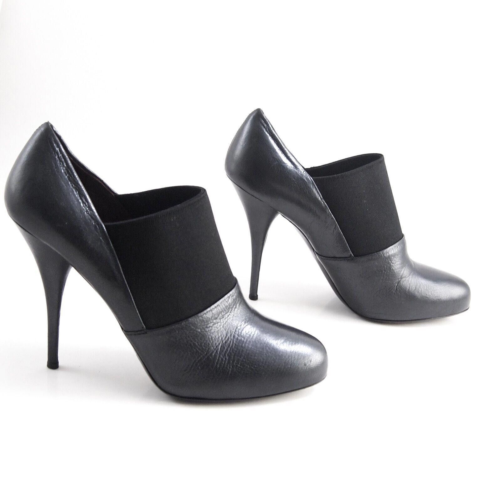 Miu Miu Miu Miu Booties Heels Black Leather Womens US 9 EU 39 Size US 9 / IT 39 - 4 Thumbnail