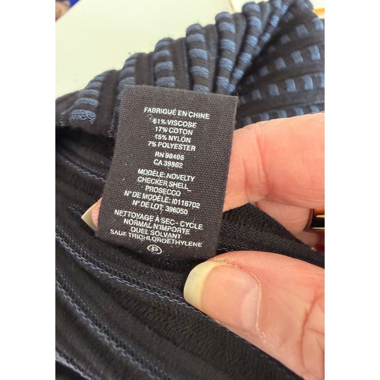 Theory Theory Black Blue Ribbed Sleeveless Mock Neck Knit Top US S Size S / US 4 / IT 40 - 10 Thumbnail