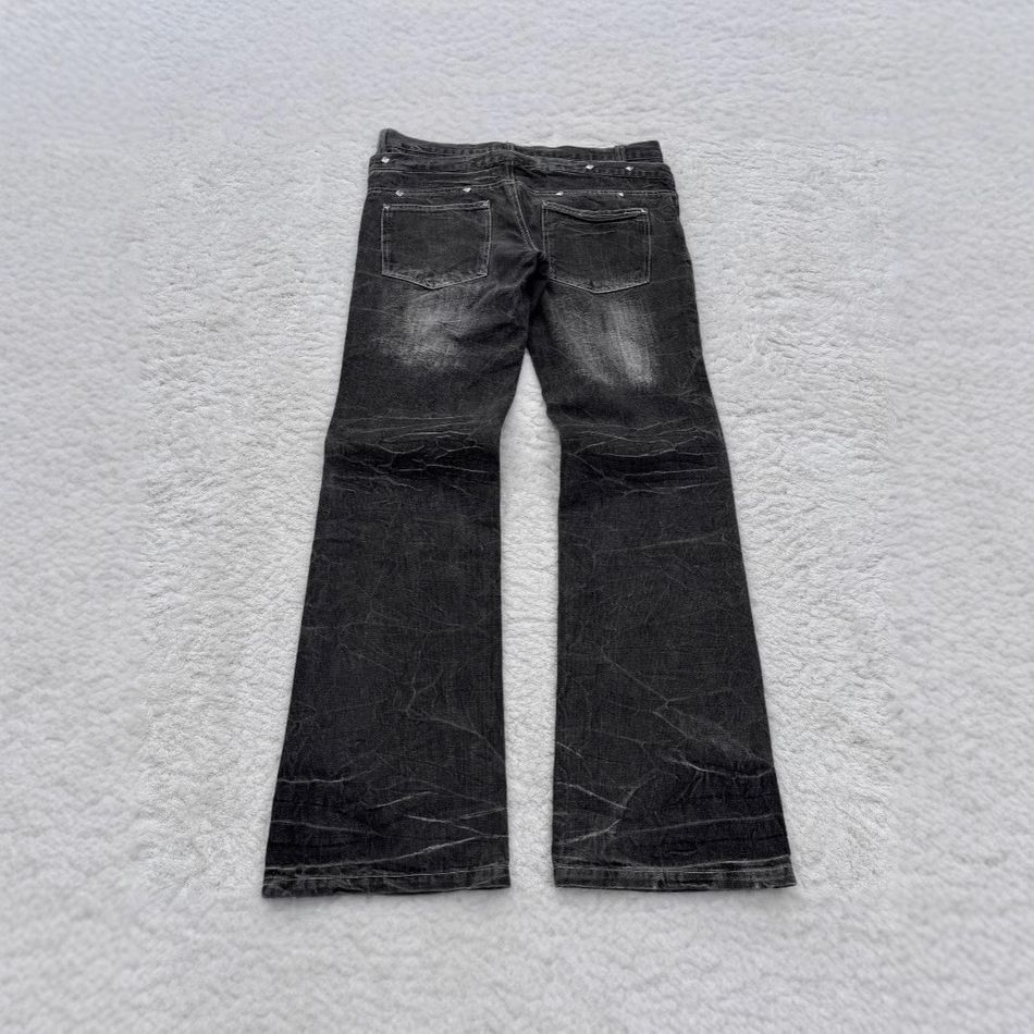 Japanese Brand Retro loose slightly flared jeans Size US 32 / EU 48 - 4 Thumbnail
