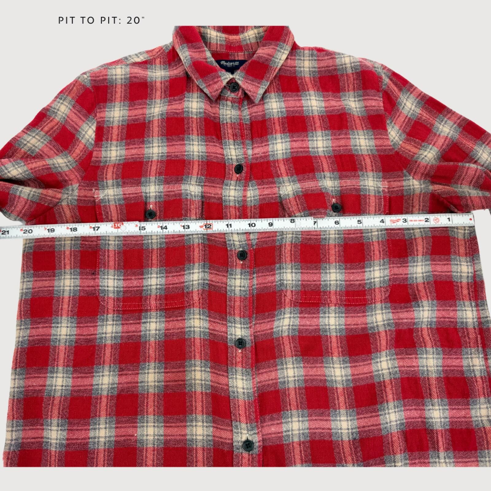 Madewell Madewell Exboyfriend Fairfax Plaid Flannel Shirt S Size S / US 4 / IT 40 - 7 Thumbnail