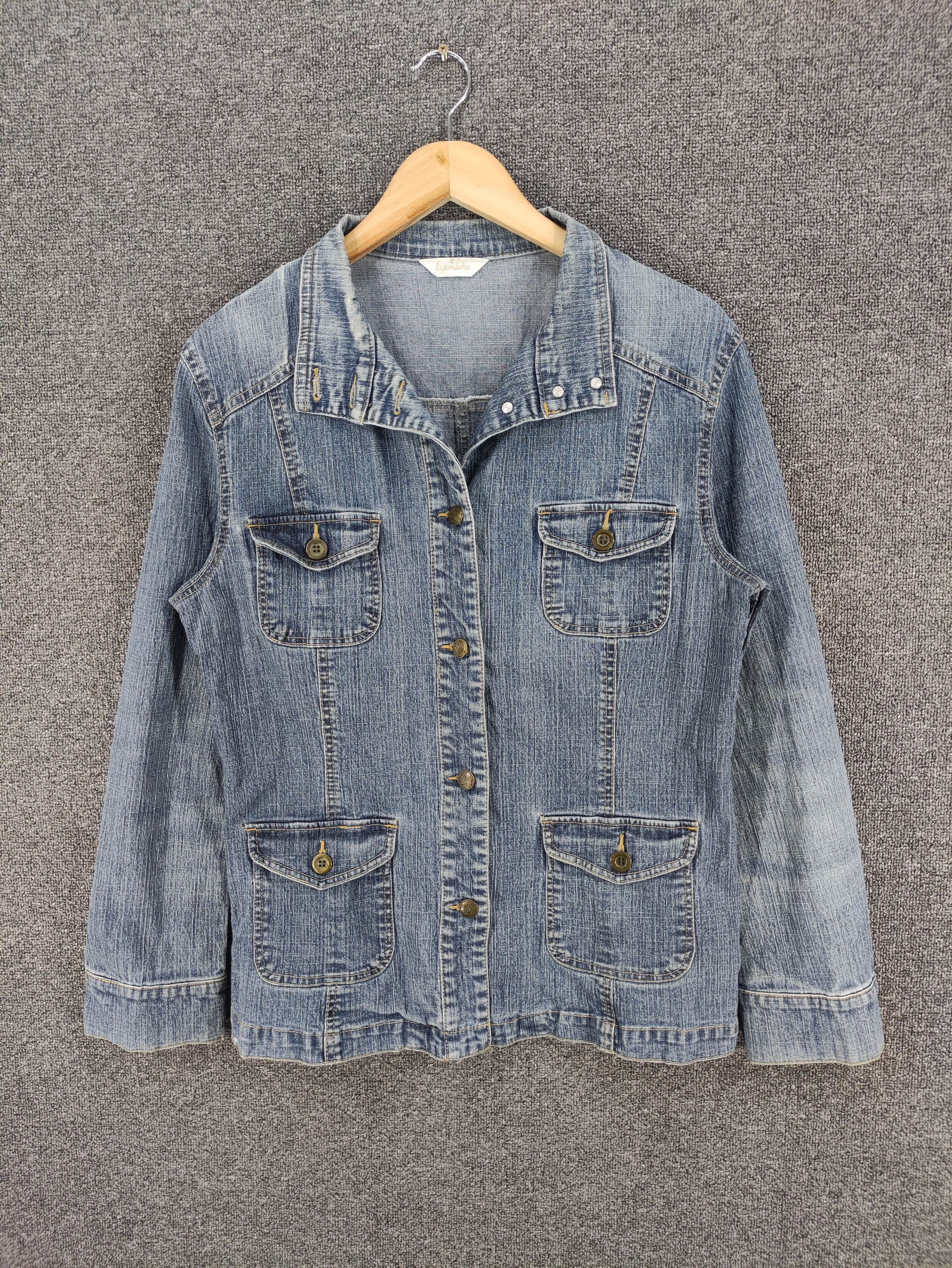 Japanese Brand Vintage Lipmake Soft Denim Jacket Size S / US 4 / IT 40 - 1 Thumbnail