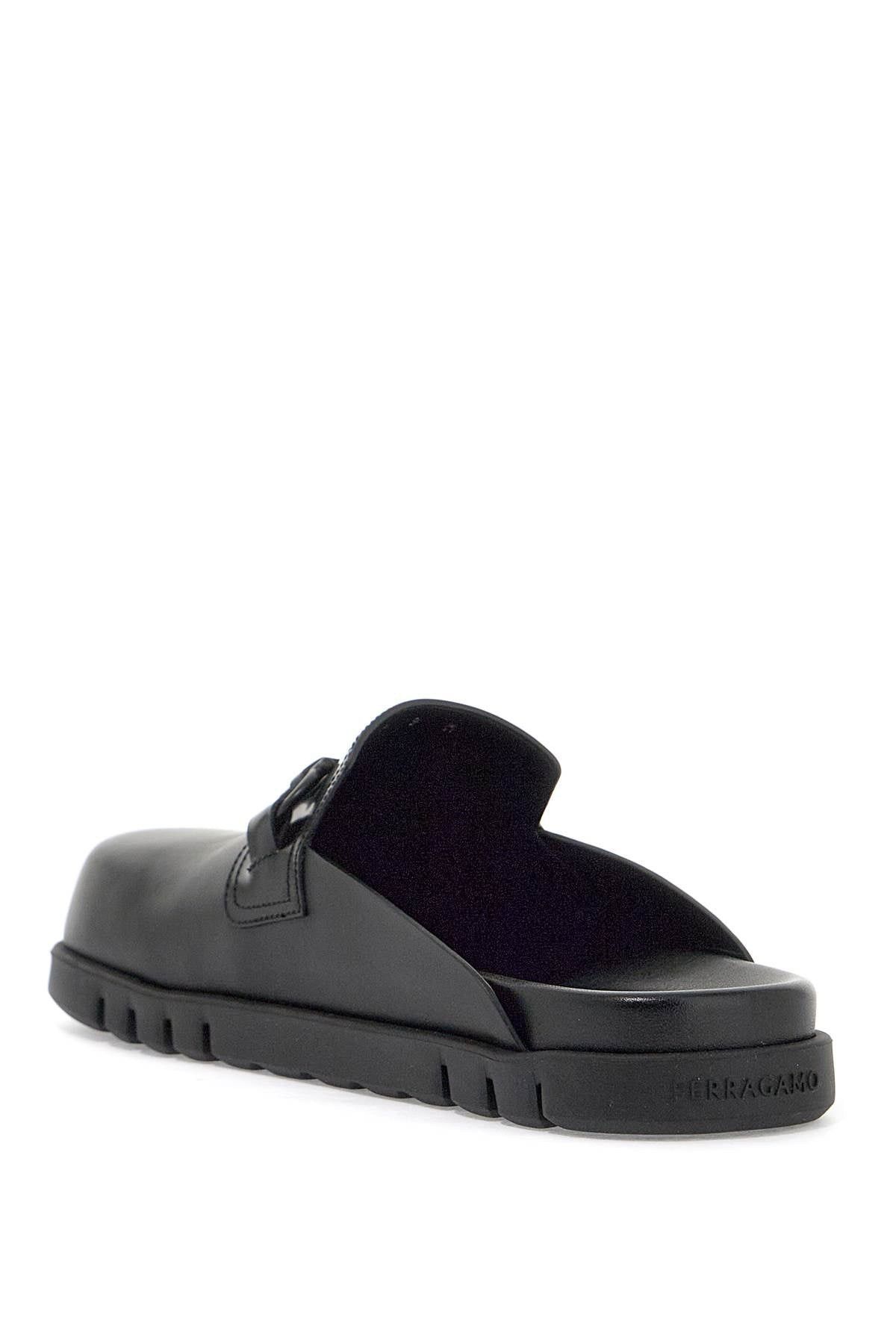 Salvatore Ferragamo o1s22i1n1025 Gancini Ornamented Mules in Black Size US 6 / EU 39 - 3 Thumbnail