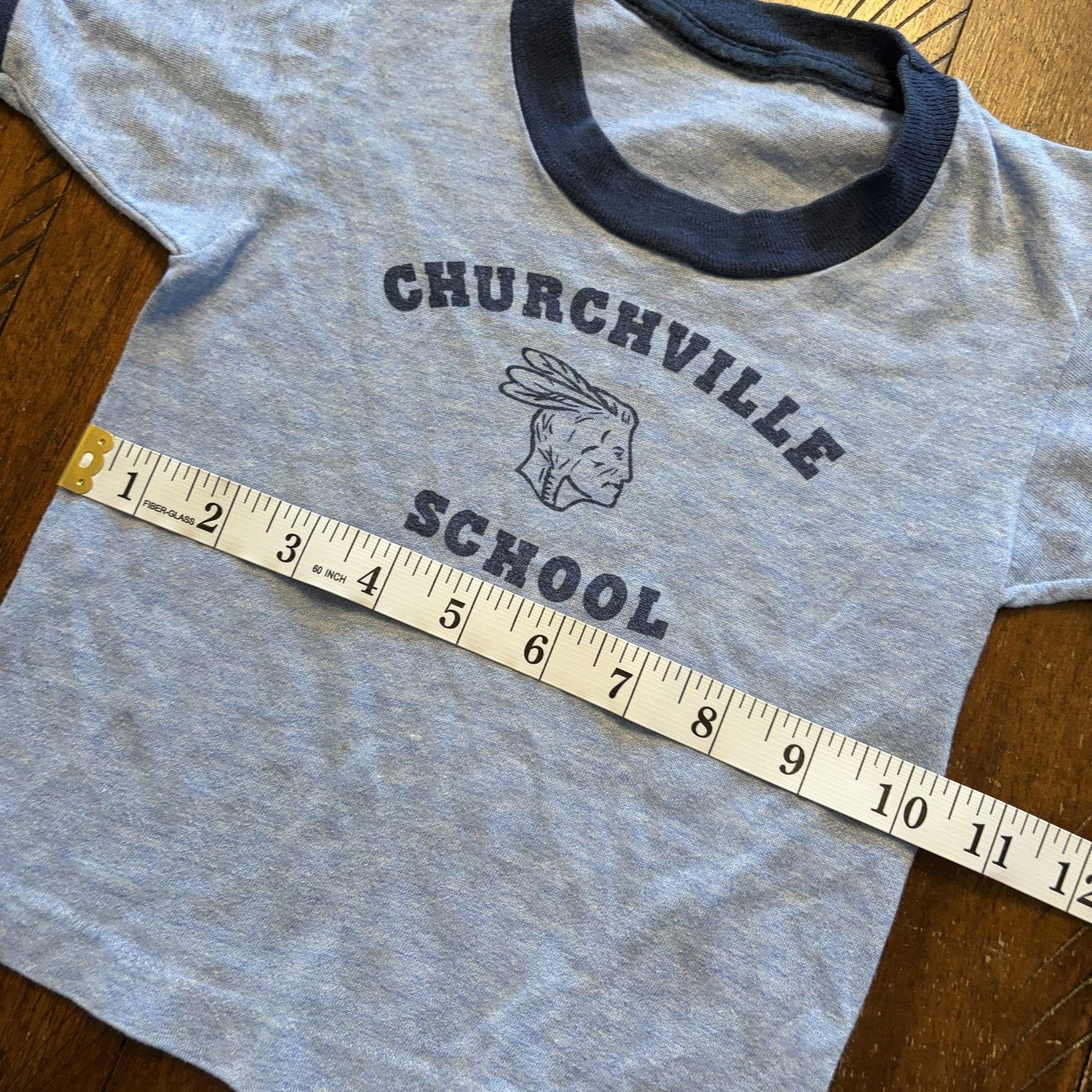 Vintage Vintage Churchville PA School Shirt Kids 4-5 Ringer Mascot Size US XXS / EU 40 - 8 Thumbnail
