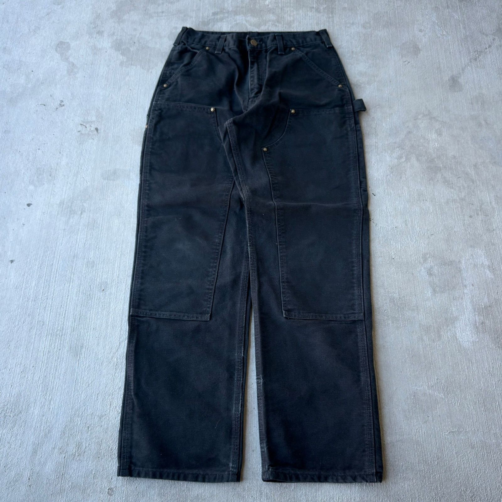 Carhartt × Vintage Carhartt black double knee work wear carpenter pants Size US 29 - 1 Thumbnail