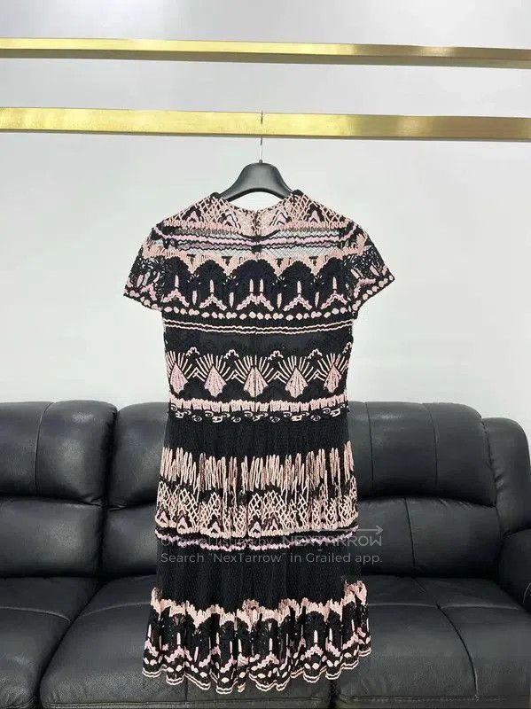 Valentino Valentino Summer Color-Blocked Lace Dress . Size XL / US 12-14 / IT 48-50 - 2 Thumbnail