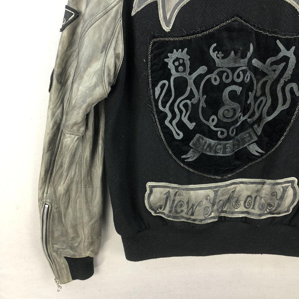 Schott Vintage Schott Cowhide Sleeve With Patches Biker Jacket Size US S / EU 44-46 / 1 - 8 Thumbnail