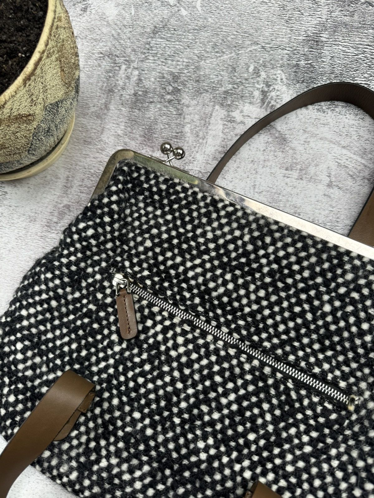 Marni Vintage 90S Tweed Marni Luxury Made in Italy Bag Size ONE SIZE - 10 Thumbnail