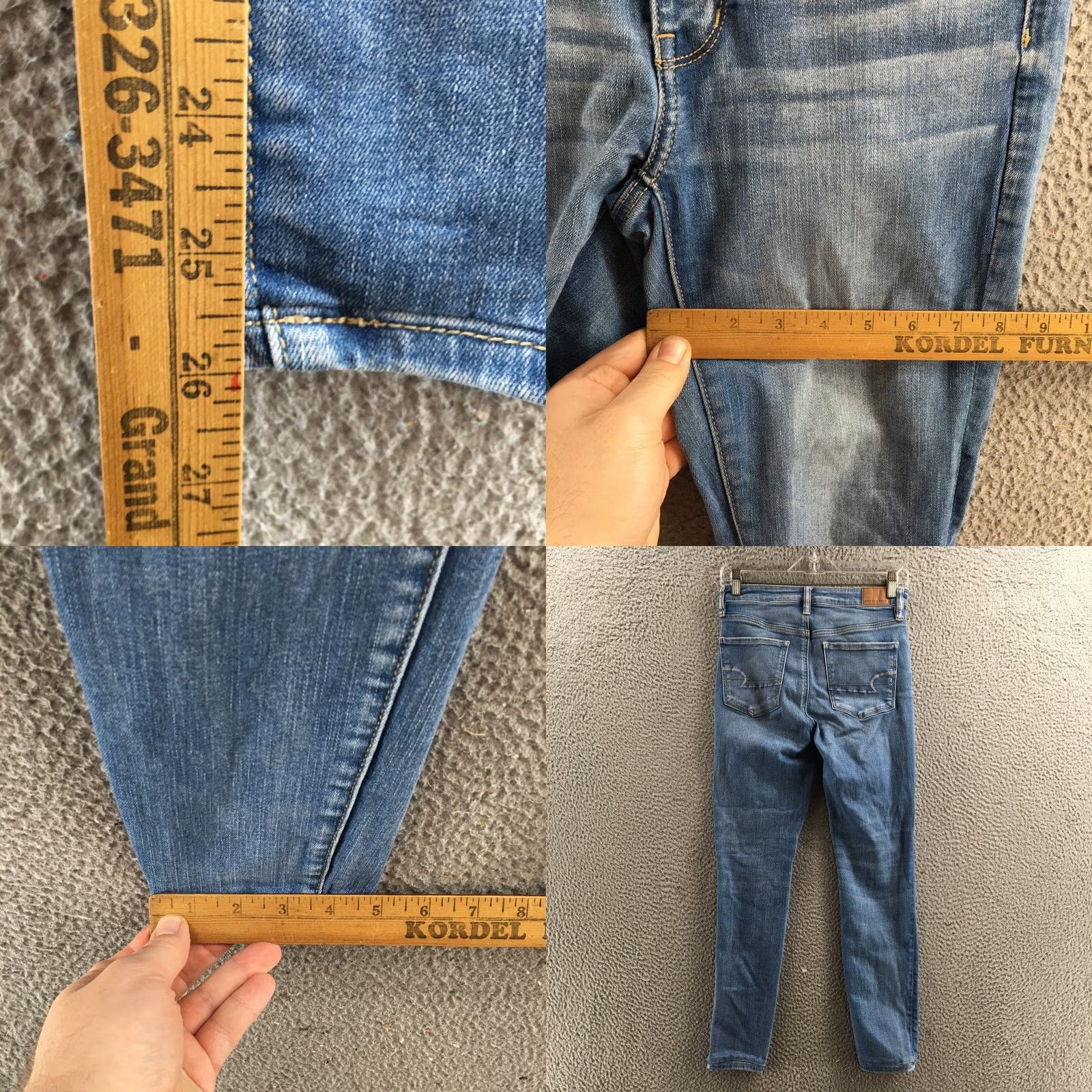American Eagle Outfitters American Eagle Outfitters Jegging Jeans Womens 6R Blue Denim Mid Rise Button Fly Jeans Women Denim Jeans Regular Rise Midi Blue Size 28" / US 6 / IT 42 - 8 Thumbnail