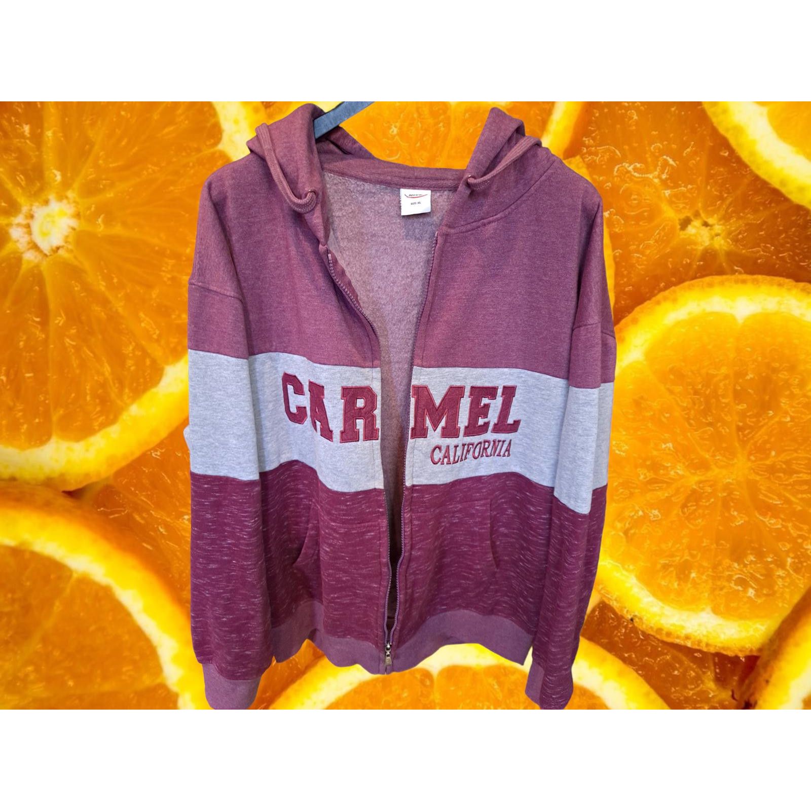Other Crazy Apparel Carmel California Full Zipper Hooded Sweatshir Size US XL / EU 56 / 4 - 3 Thumbnail