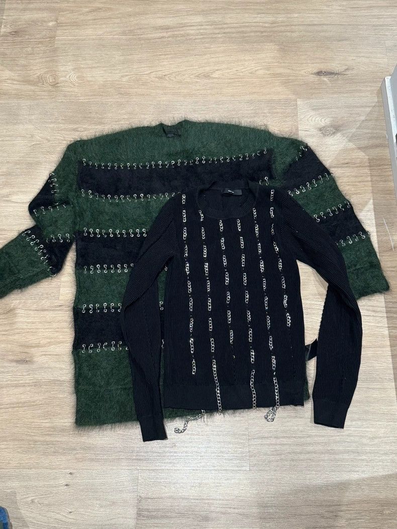 Alexander Wang Alexander Wang Chain Striped Sweater- Size M / US 6-8 / IT 42-44 - 9 Thumbnail