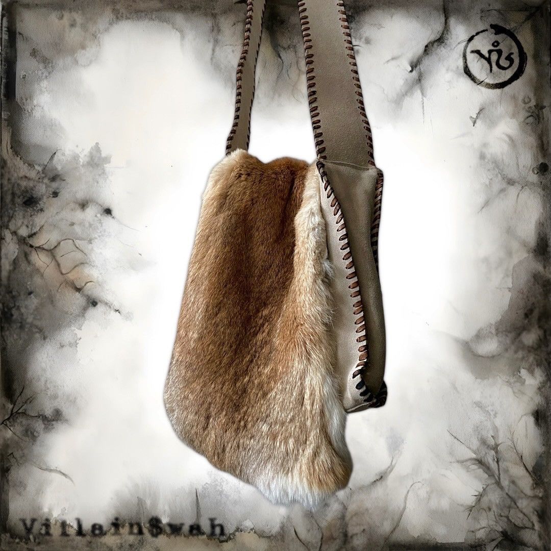 Other Tribal Rabbit Fur Leather Bag Size ONE SIZE - 3 Thumbnail