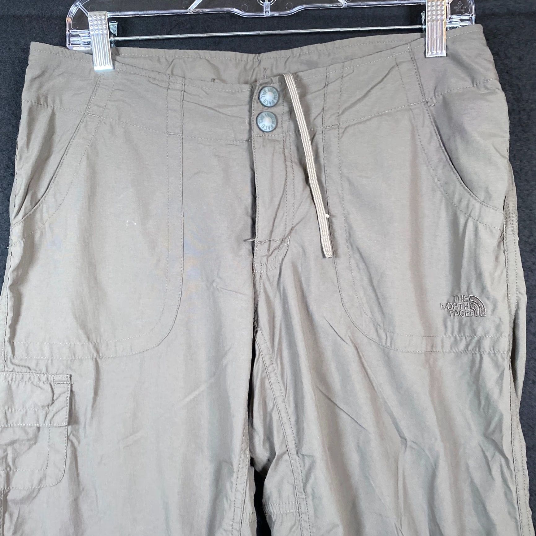The North Face The North Face Womens Pants Capri Gray Green Below the Knee Nylon 8 Straight Activewear Pockets Size 24" / US 00 / IT 34 - 2 Thumbnail