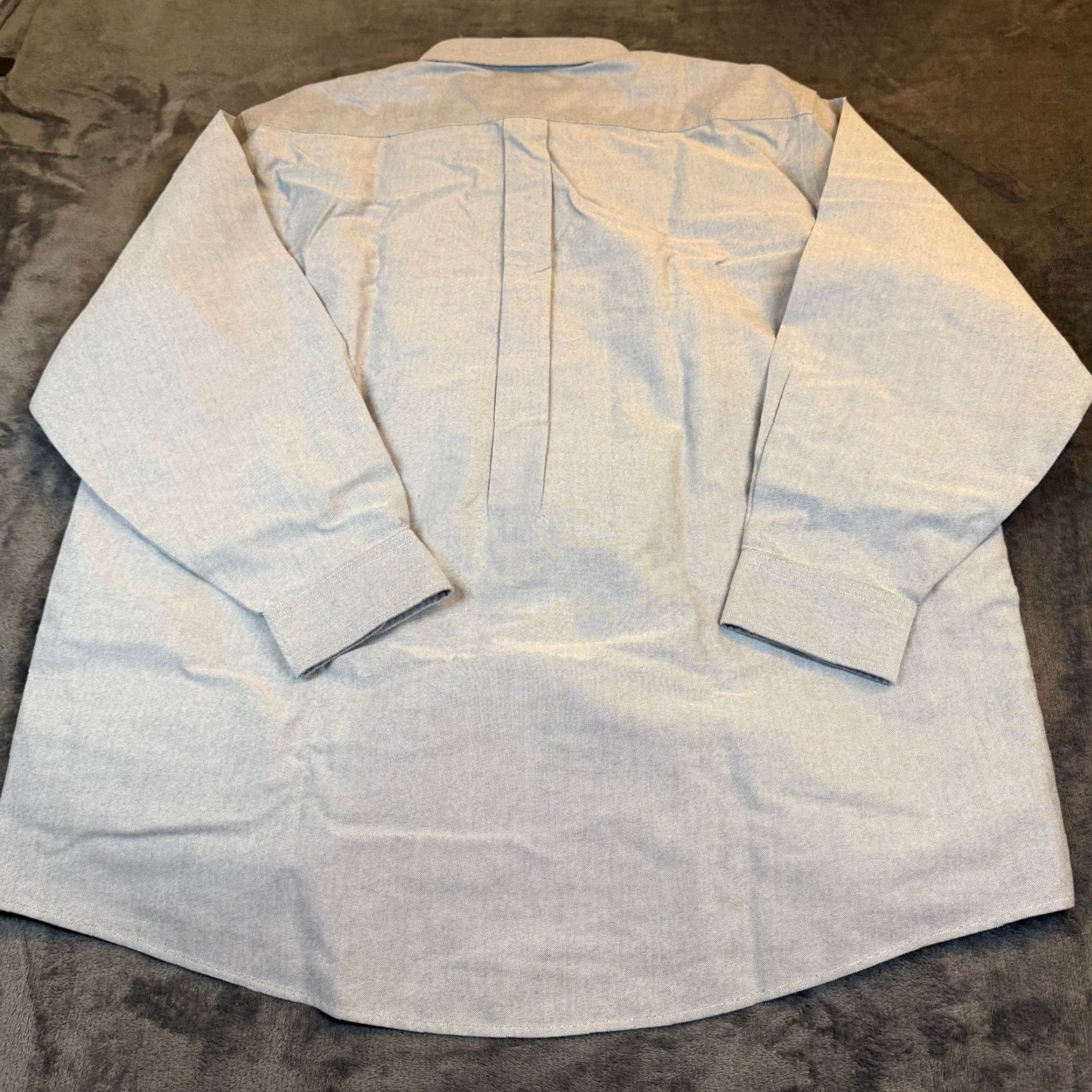 Vintage LL Bean Traditional Fit Oxford Shirt Mens 17-33 Blue Long Sleeve Cotton 209410 Size US XL / EU 56 / 4 - 5 Thumbnail