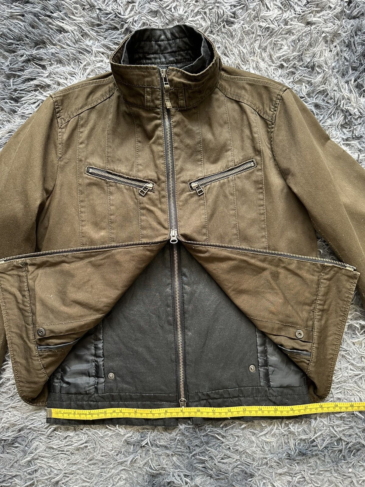 Michel Klein 00's MK Homme J-rock double zipper rider jacket Size US S / EU 44-46 / 1 - 13 Thumbnail