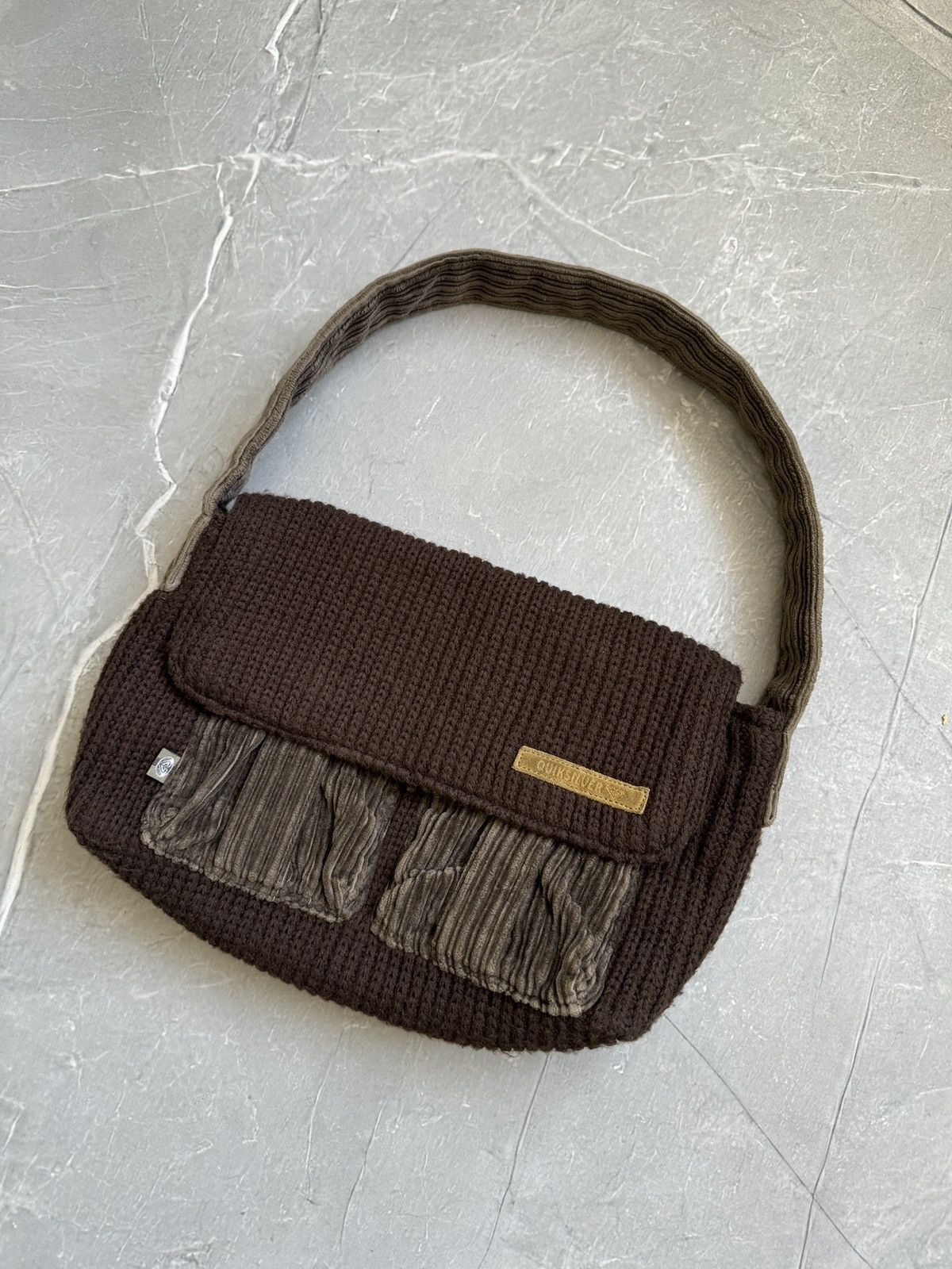 Quiksilver Vintage Quiksilver Roxy Knit Corduroy Mini Handle Bag Y2K Size ONE SIZE - 2 Thumbnail
