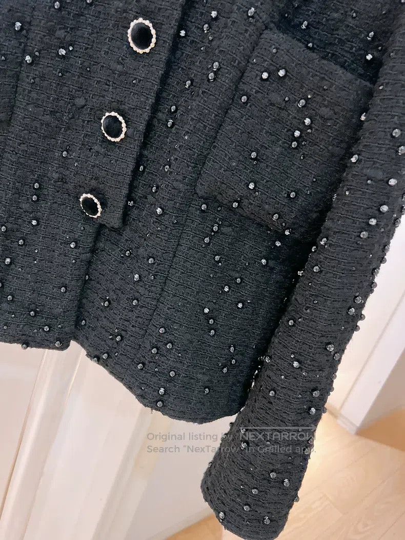 Chanel Chanel Castle series black pearl jacket Size XXS / US 00 / IT 34 - 4 Thumbnail
