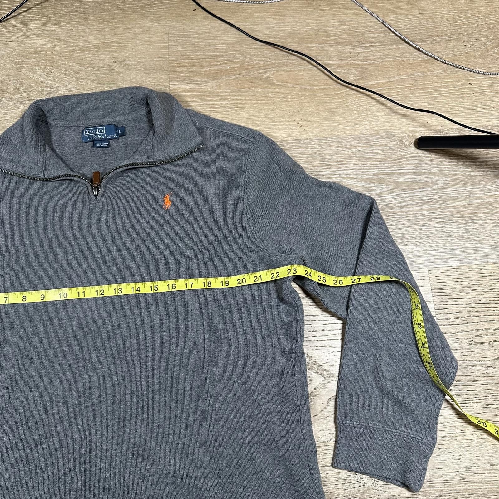 Other Polo by Ralph Lauren Men's Quarter Zip Sweater Large Gray Size US L / EU 52-54 / 3 - 8 Thumbnail