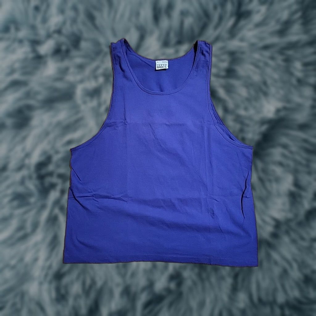 Vintage VINTAGE Purple Cotton Tank Top XL 80-90s Fitted Preshrunk Adults Mens Womens Boys Girls 46" New Size US XL / EU 56 / 4 - 1 Thumbnail