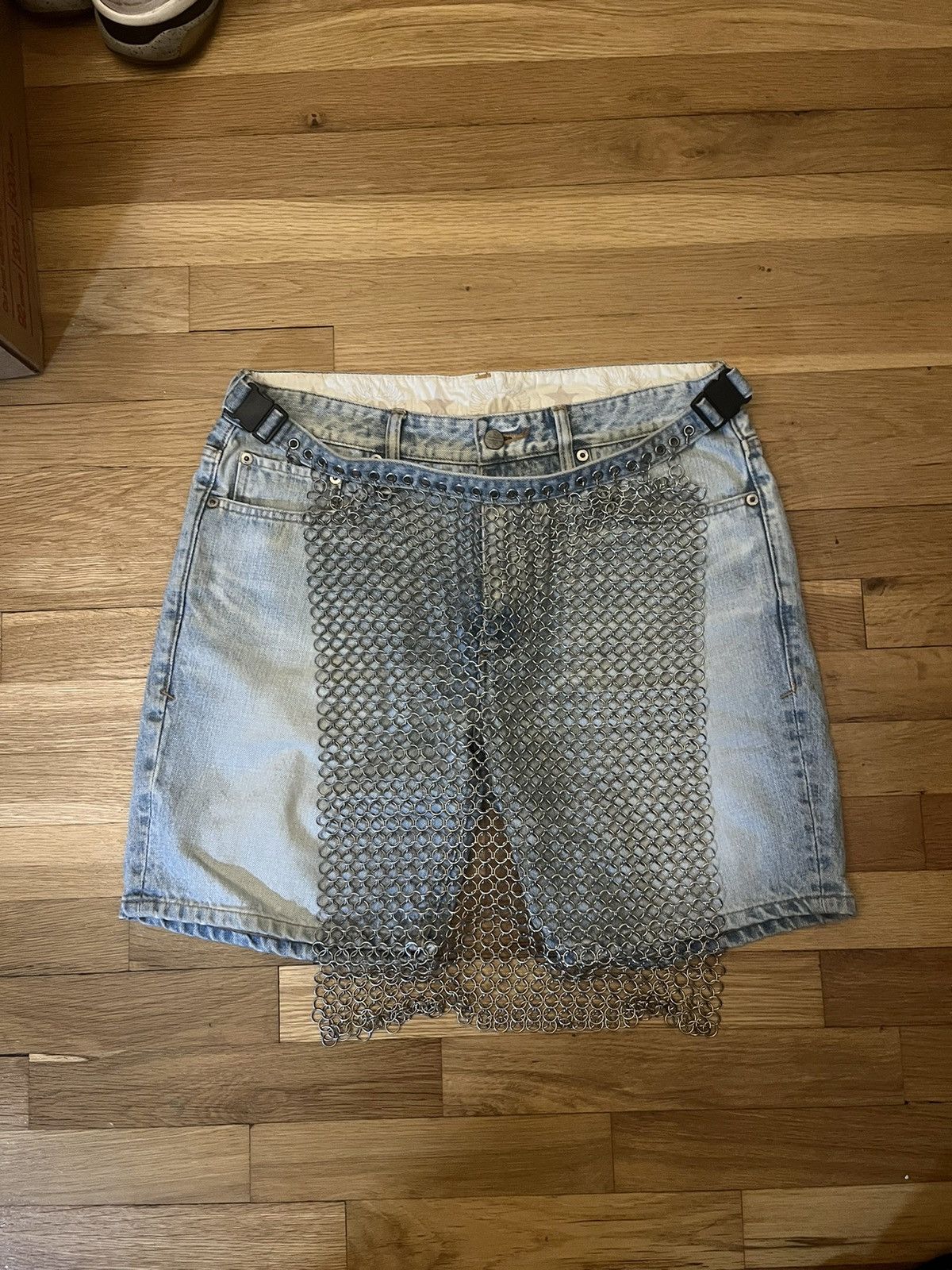 PHENOMENON Phenomenon Chain Mail Apron Shorts Size US 32 / EU 48 - 1 Thumbnail
