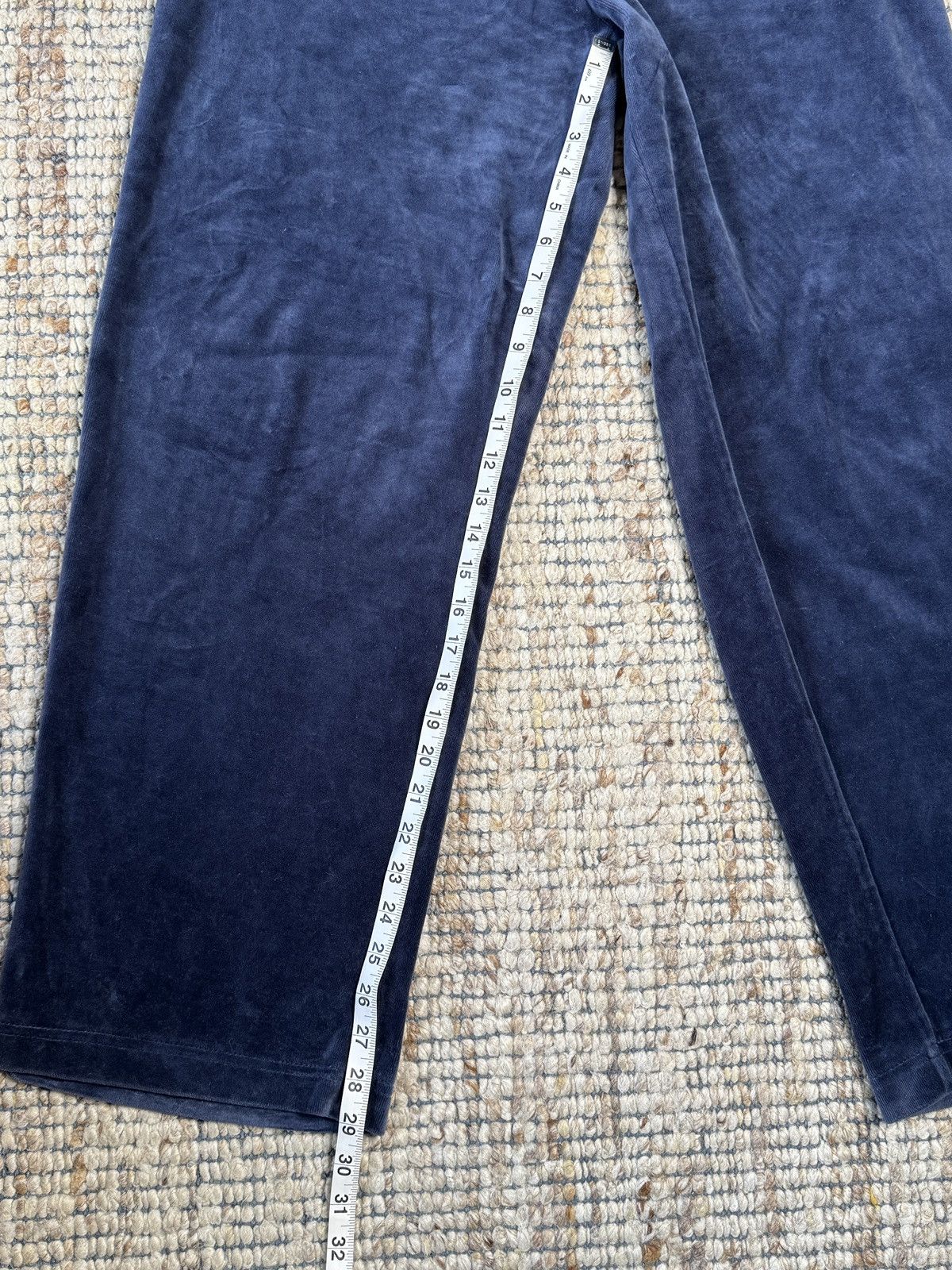 Versace Jeans Couture Versace navy blue velour sweatpants w/satin pocket details Size US 30 / EU 46 - 5 Thumbnail