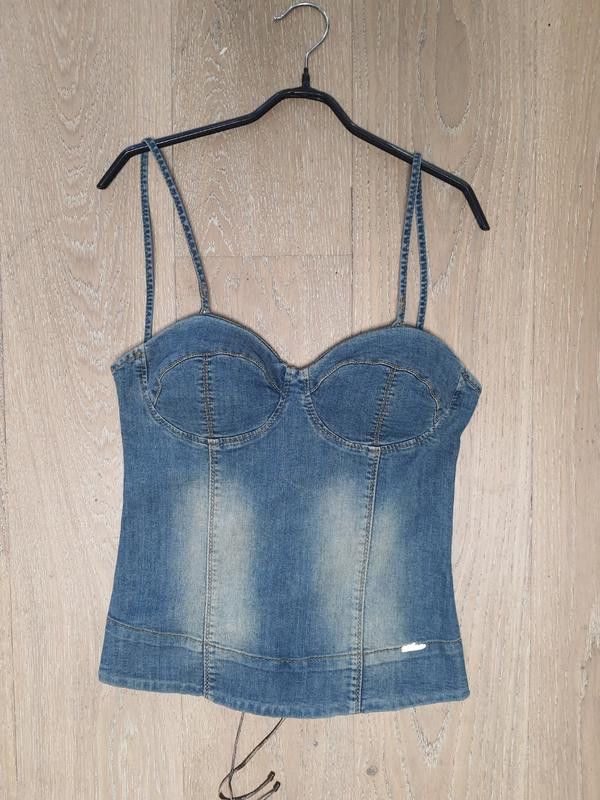 Japanese Brand Denim corset top ANM available sz M Size M / US 6-8 / IT 42-44 - 2 Thumbnail