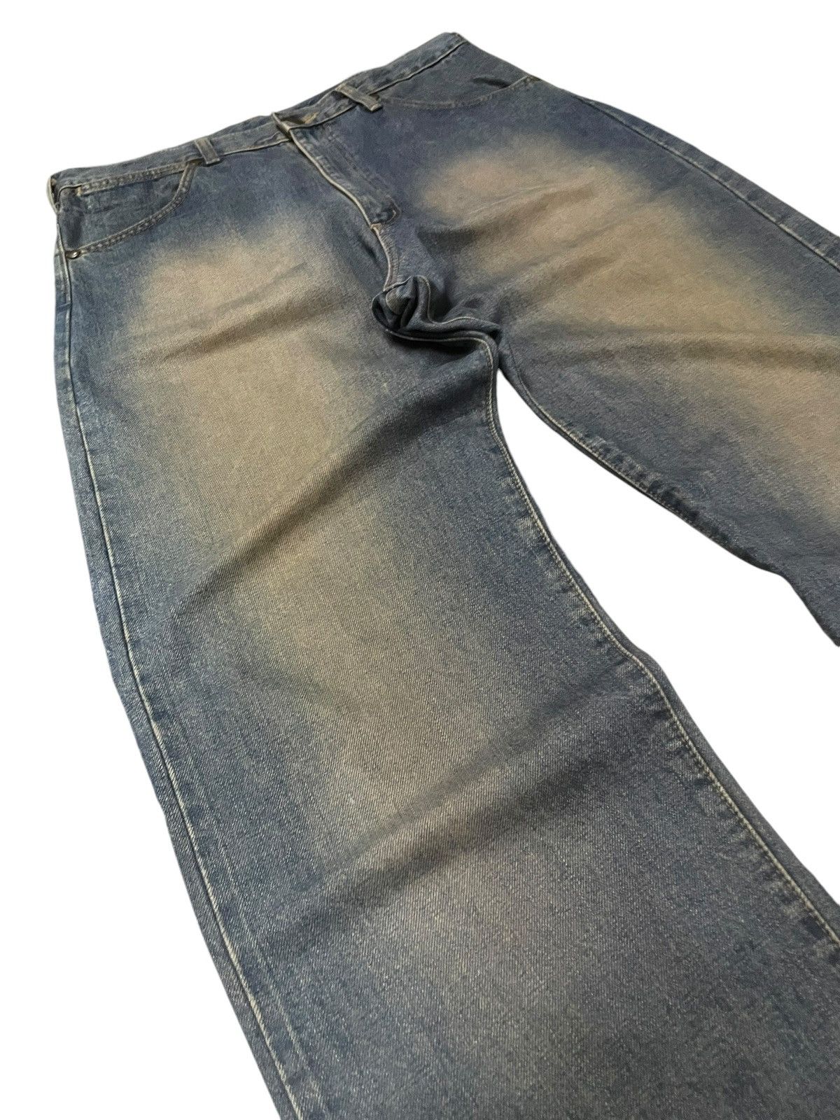 Hysteric Glamour × Japanese Brand × Wrangler Vintage Wrangler Blue Bell Mud Wash Selvedge Loose Jeans Size US 34 / EU 50 - 9 Thumbnail