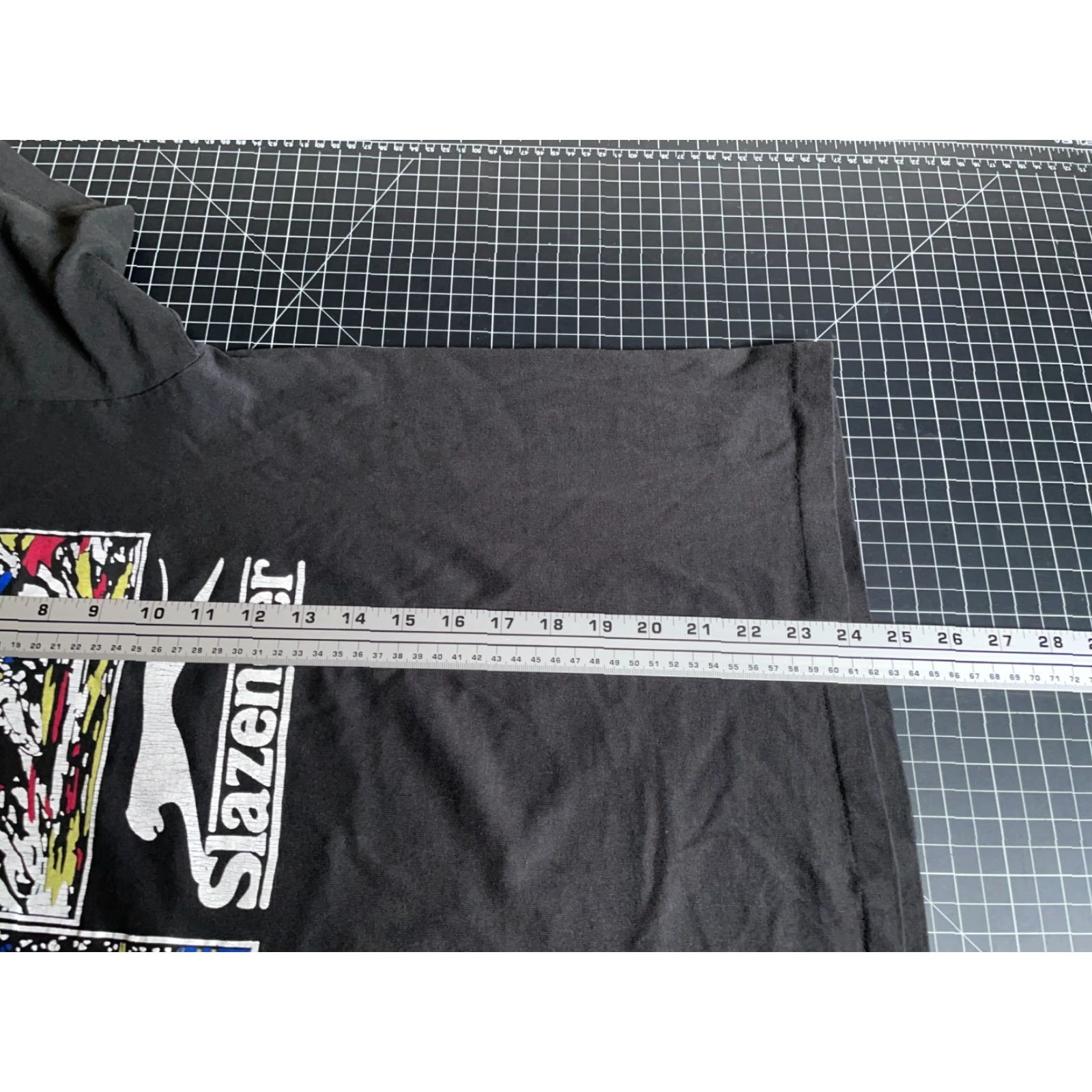 Vintage VINTAGE Slazenger T-Shirt Black Adult Large Slim Fit 80s Retro Sports USA Made Boys none Size US L / EU 52-54 / 3 - 6 Thumbnail