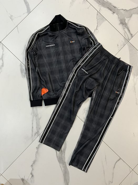 Converse Converse x Rokit track suit SET pants + jacket RARE | Grailed