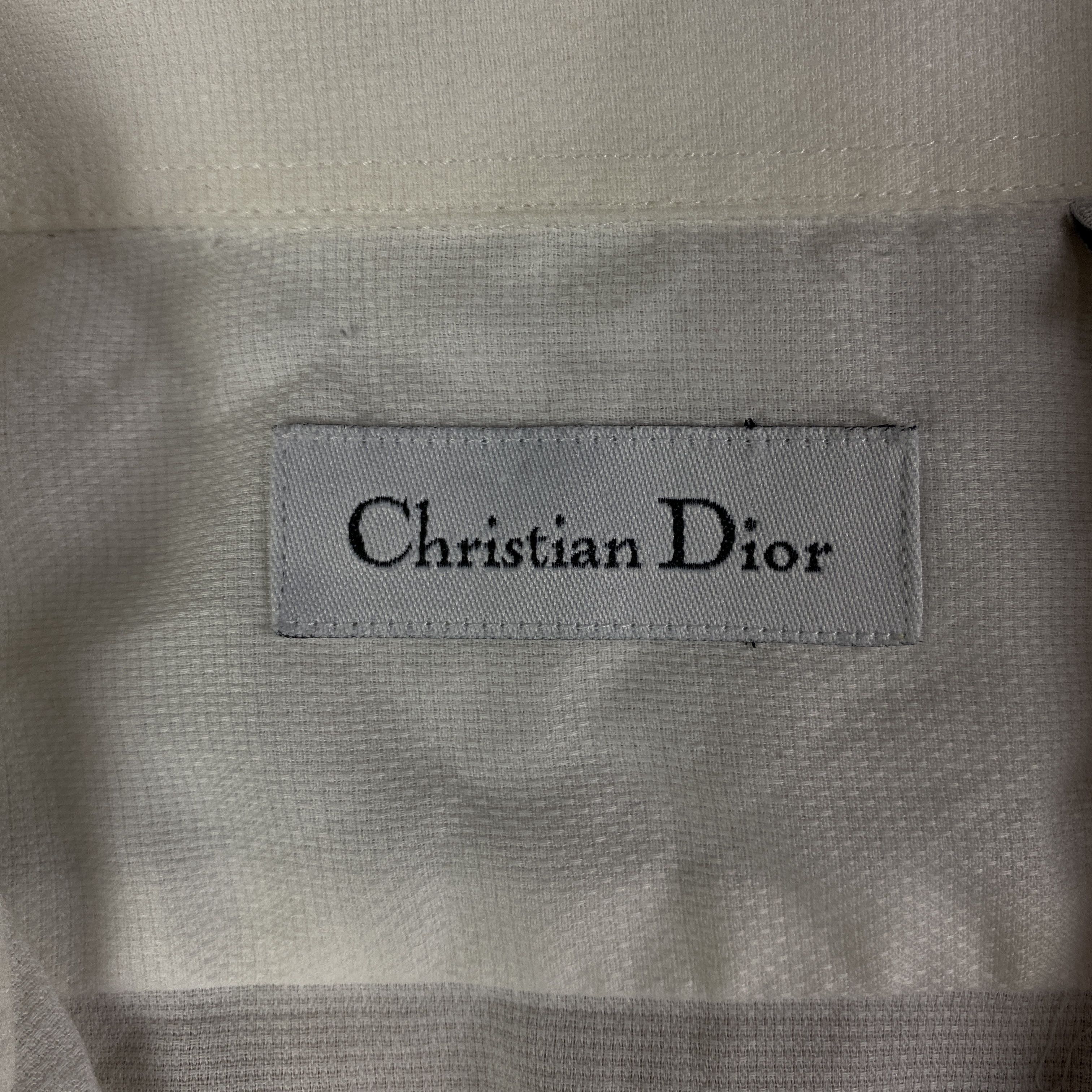 Christian Dior Monsieur Mens Long Sleeve Shirts Christian Dior Size 15 1/2 39-40 Size US L / EU 52-54 / 3 - 5 Thumbnail