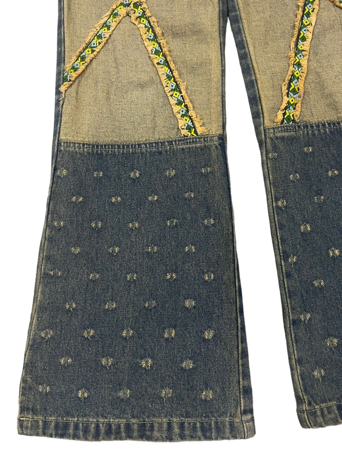 Calvin Klein Vintage CK Calvin Klein Patch Style Distress Flare Jeans Size US 28 / EU 44 - 6 Thumbnail