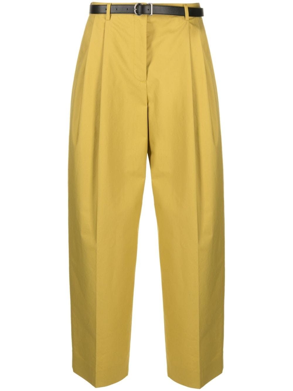 Jil Sander o1y1025 Casual Pant in Lime Green Size 27" / US 4 / IT 40 - 1 Thumbnail