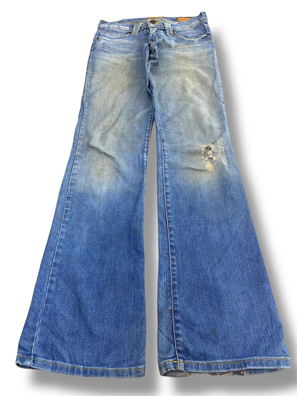 Japanese Brand Japanese Brand Faded Wash Style Flare Jeans Size US 28 / EU 44 - 1 Thumbnail
