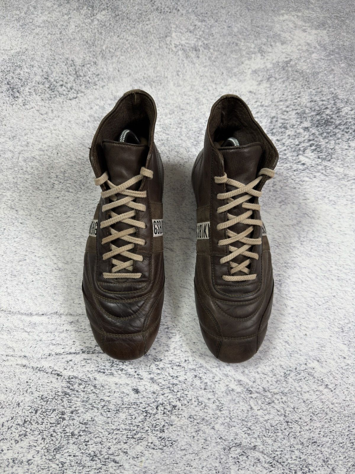 Dirk Bikkembergs RARE Dirk Bikkembergs Track & Field High Top Leather Sneaker Size US 8 / EU 41 - 3 Thumbnail